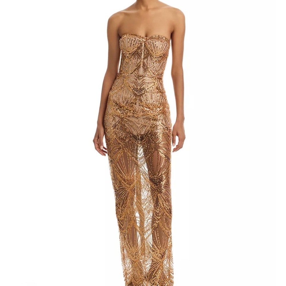 Bronx and Banco Giselle Embellished Maxi Dress